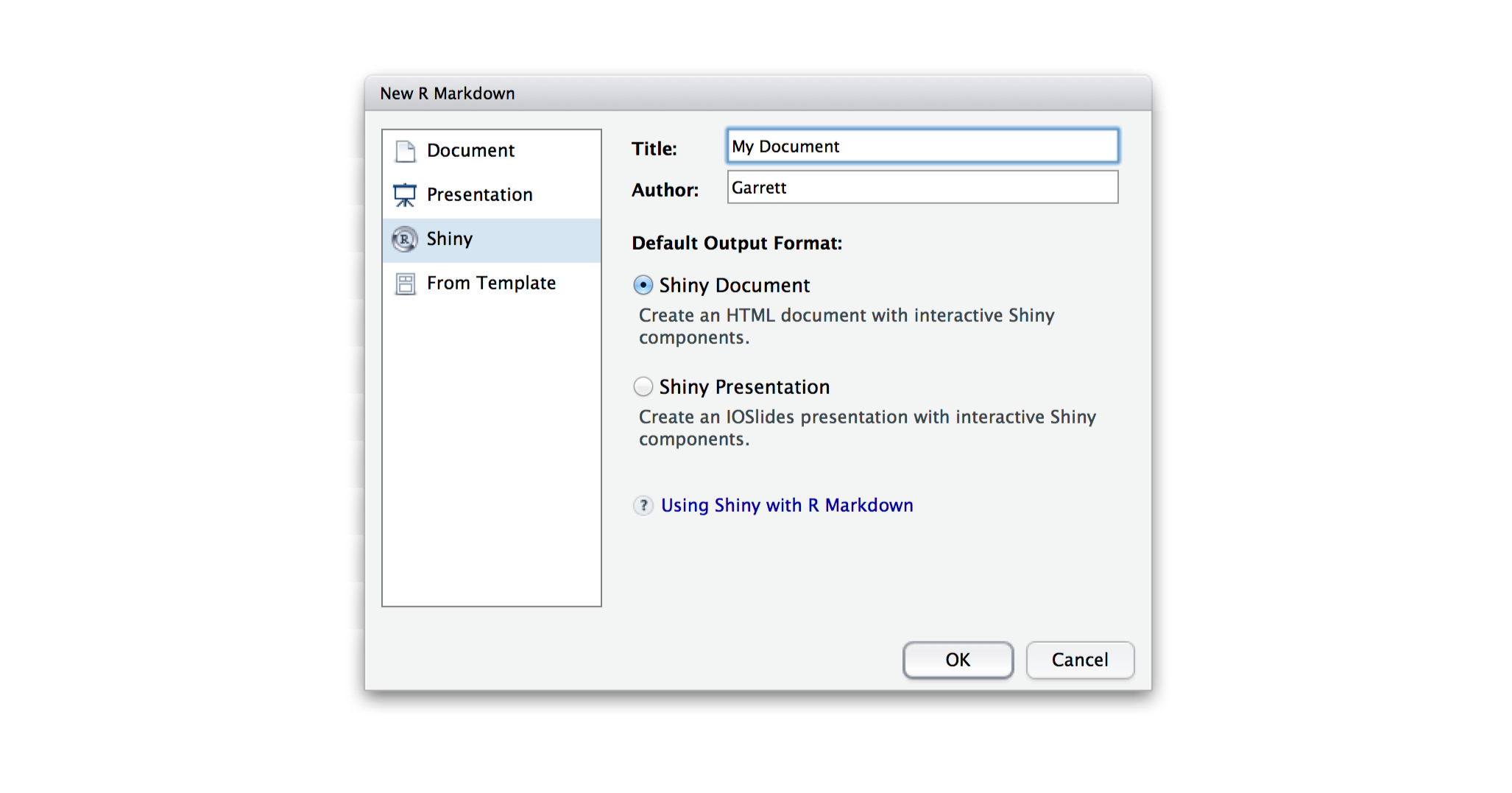 R Markdown integration in the RStudio IDE